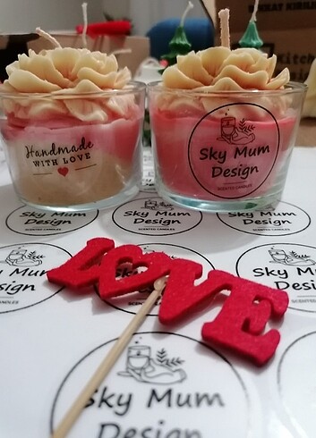 Dekoratif Mum, Vegan Mum. 
