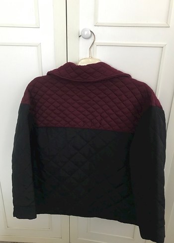 Düğmeli Bordo Kadın Ceket - Görsel 2