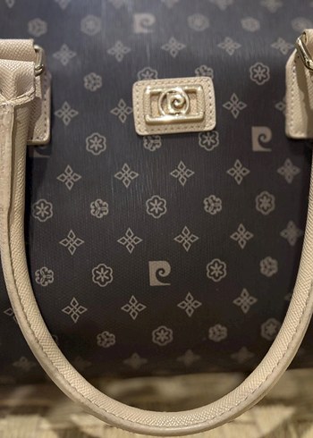 Bej kahve pierre cardin Desenli Deri Kadın Çanta - Görsel 4