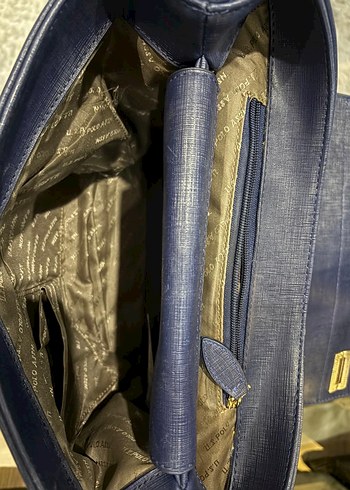 Mavi Deri Kadın Çanta - U.S. Polo Assn. - Görsel 5