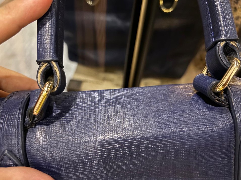 Mavi Deri Kadın Çanta - U.S. Polo Assn. - Görsel 4