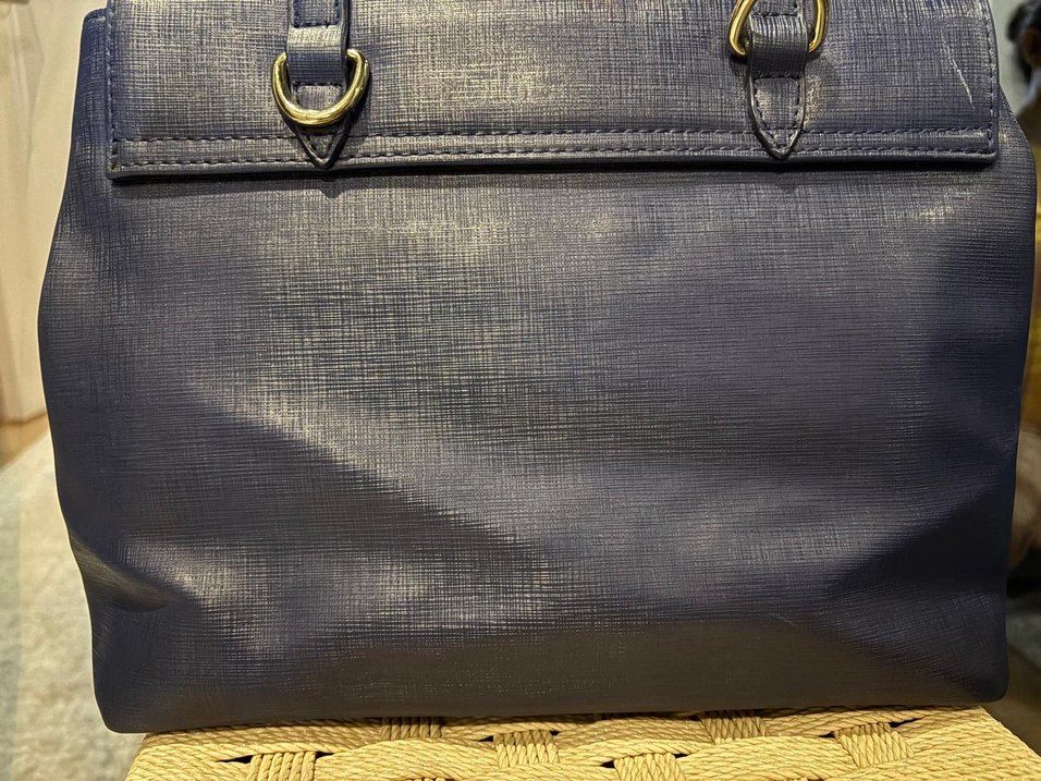 Mavi Deri Kadın Çanta - U.S. Polo Assn. - Görsel 3