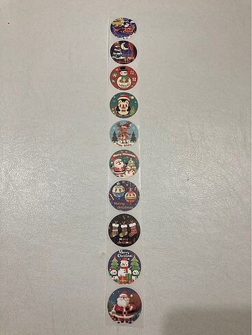 Yılbaşı temalı sticker seti
