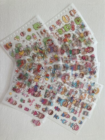 Spiral sticker seti