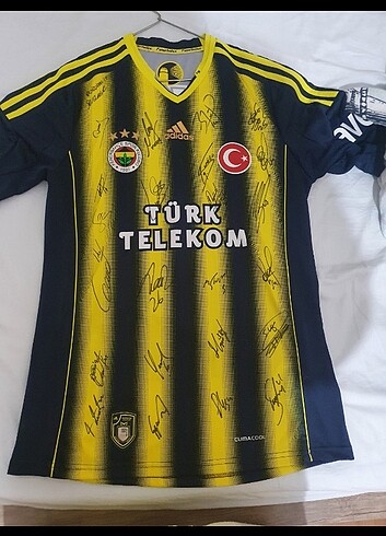 2013 2014 şampiyonluk sezonu tün takim imzalı fenerbahçe forması