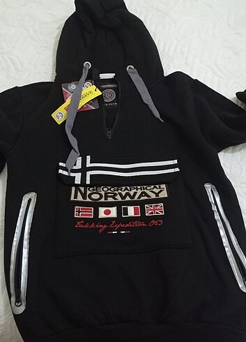 Norway geographıcal kapüşonlu sweatshirt 