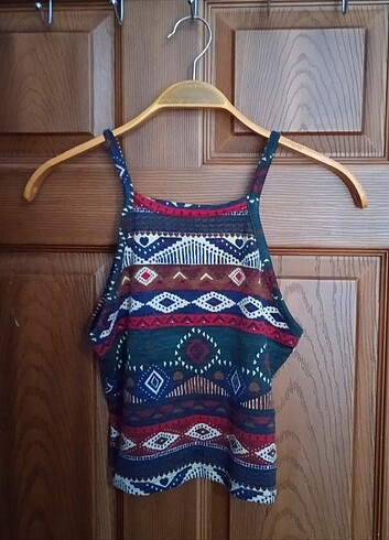 İnce Askılı Crop Bluz 