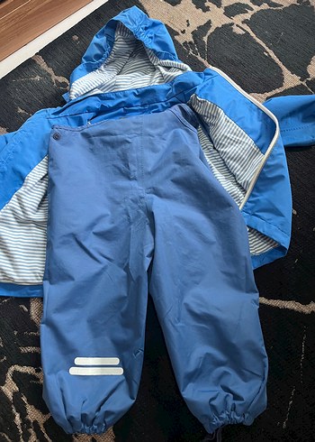 Mavi Yağmurluk ve tulum - Görsel 5