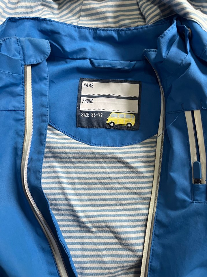 Mavi Yağmurluk ve tulum - Görsel 3