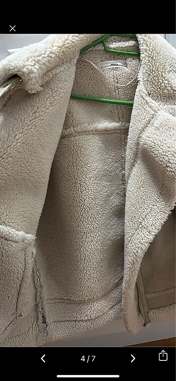 xs Beden camel Renk Mango biker ceket