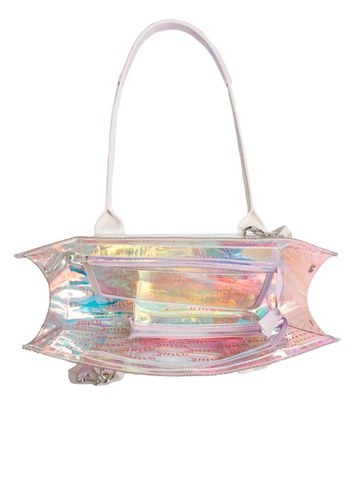 Beden pembe Renk Juicy Couture Transparan Pembe El Çantası