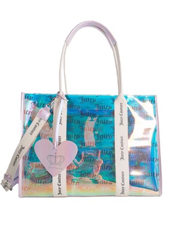 Juicy Couture Transparan Pembe El Çantası