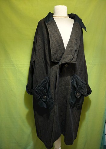 Uzun oversize vintage Kaban - Görsel 5