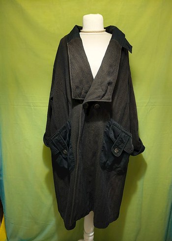 Uzun oversize vintage Kaban - Görsel 4