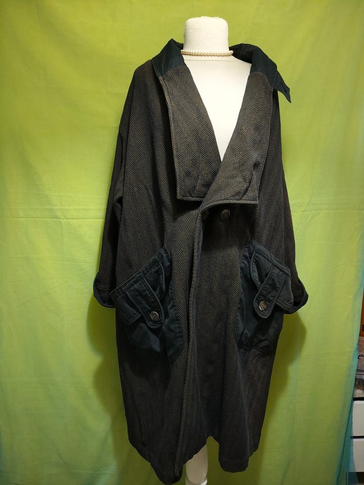 Uzun oversize vintage Kaban - Görsel 5