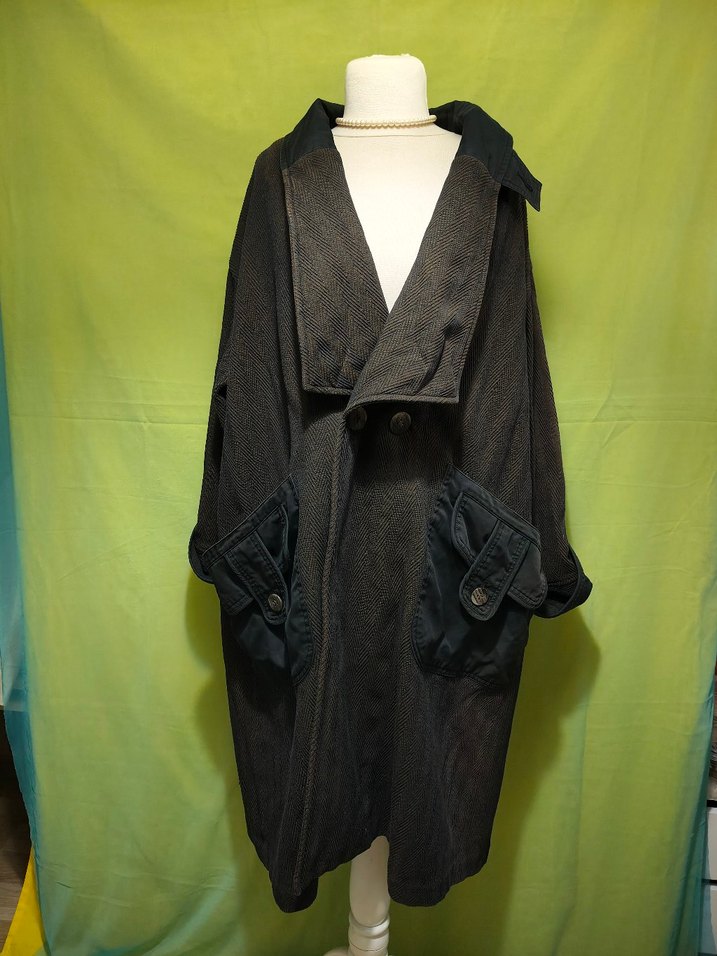 Uzun oversize vintage Kaban - Görsel 4