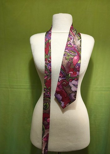 Renkli Vintage unisexKravat - Görsel 2