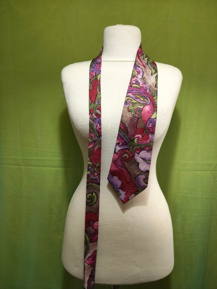 Renkli Vintage unisexKravat - Görsel 2