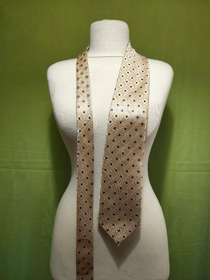 Vintage Çok Renkli Unisex Kravat - Görsel 2