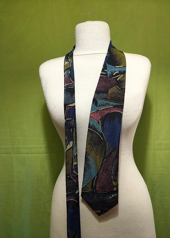 Çok Renkli Avant-Garde unisex Kravat - Görsel 2