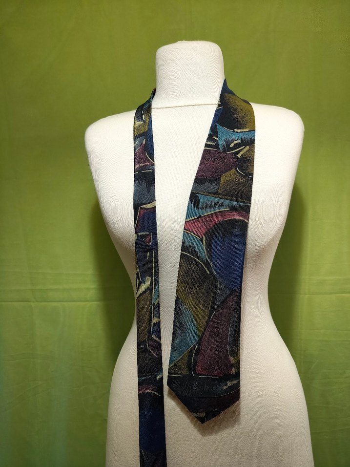 Çok Renkli Avant-Garde unisex Kravat - Görsel 2