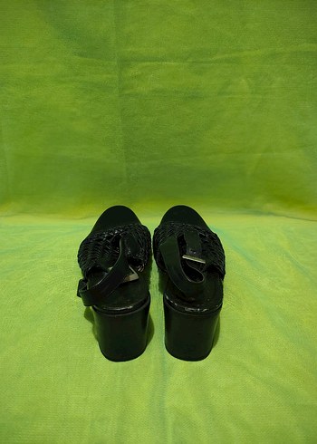 Klasik Siyah kadın Sandalet - Görsel 5