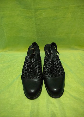 Klasik Siyah kadın Sandalet - Görsel 4