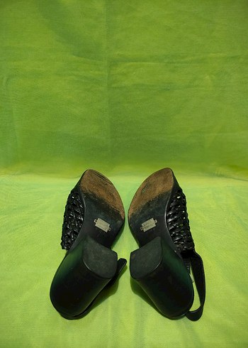 Klasik Siyah kadın Sandalet - Görsel 3