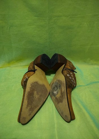 Kahverengi  bohem Vintage ayakkabı - Görsel 2