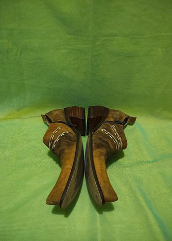 Kahverengi  bohem Vintage ayakkabı - Görsel 3