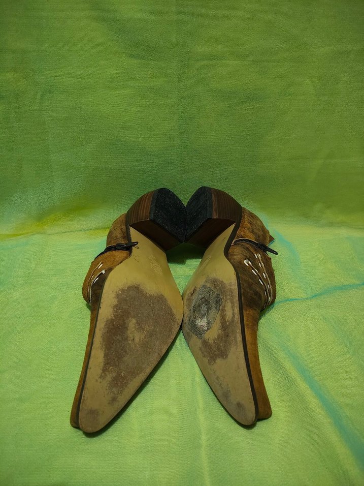 Kahverengi  bohem Vintage ayakkabı - Görsel 2