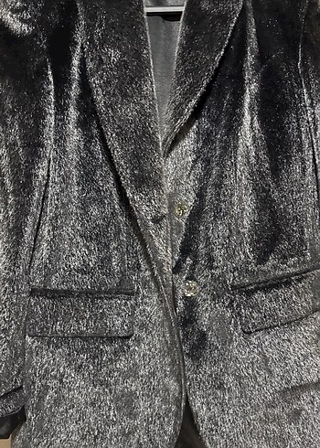 Kürklü Siyah Kadın Süet Ceket - Görsel 6