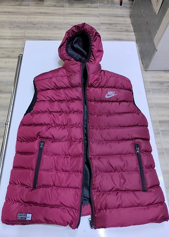 Bordo Fermuarlı Erkek Şişme Yelek - Görsel 3