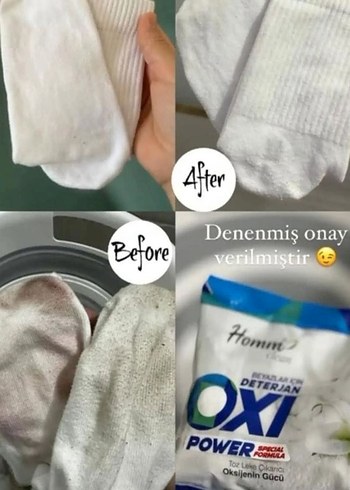 Hommo Oxi Power Beyazlar İçin Toz Deterjan 1050 gr - Görsel 2