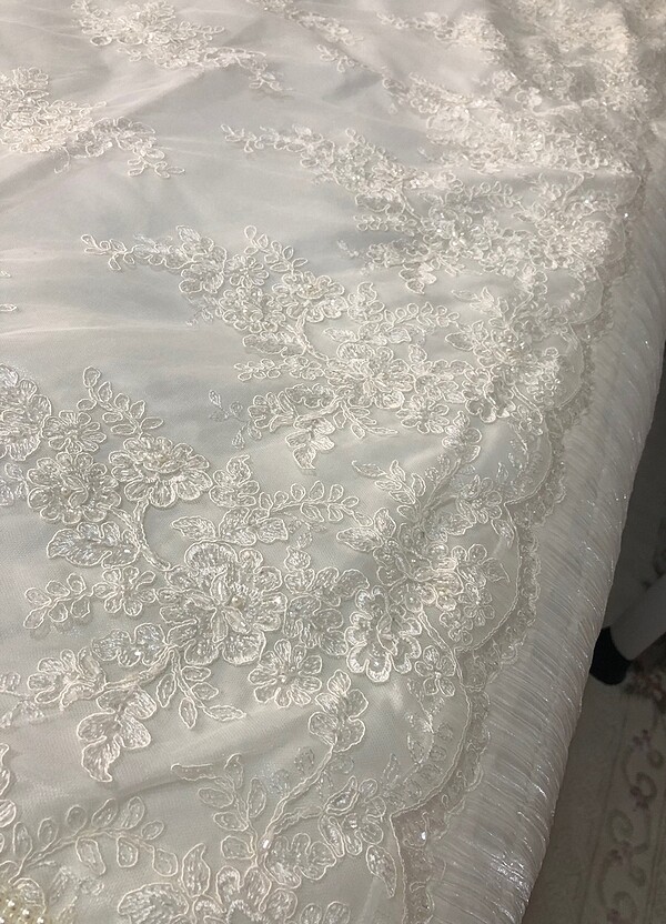 Güpürlü yatak örtüsü takımı - Görsel 5