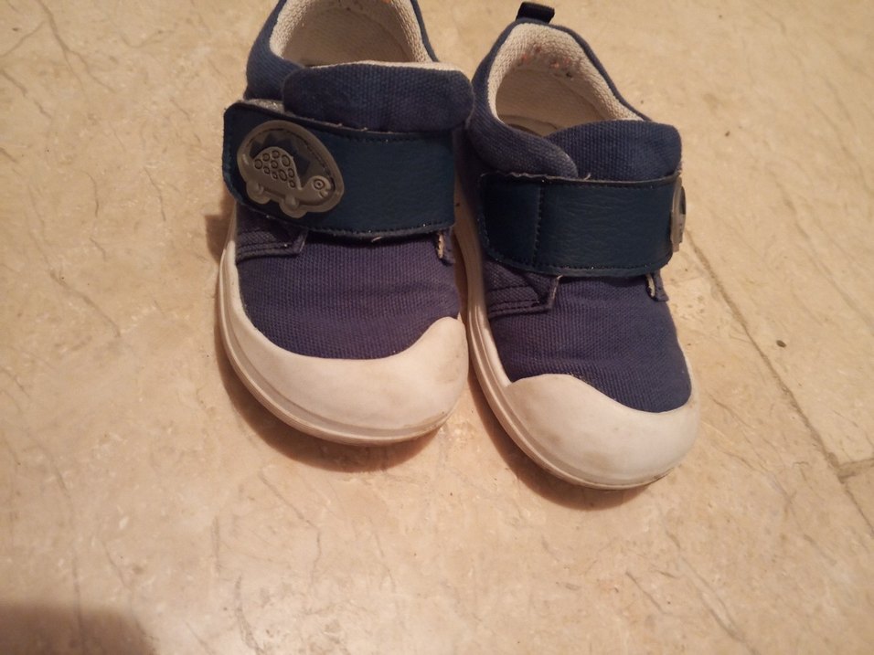 Mavi Erkek Bebek İlk Adım Ayakkabısı - Görsel 2