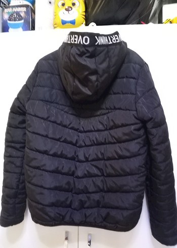 Düğmeli Siyah Kadın Kışlık Mont - Görsel 3