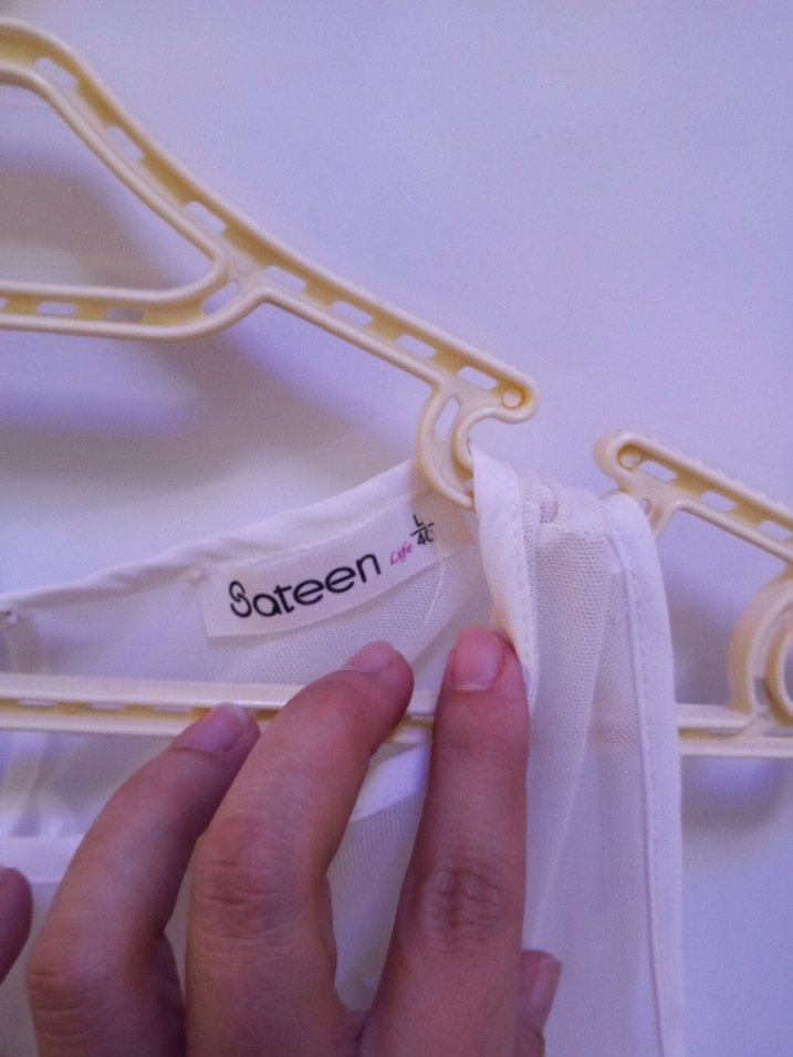 Dantel İşlemeli Beyaz Straplez Bohem Bluz - Görsel 3