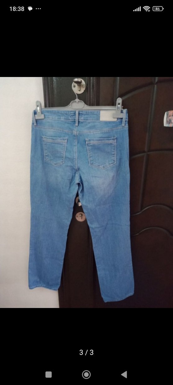 Mavi erkek Denim Pantolon - Görsel 3