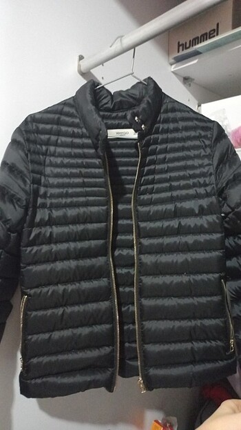 xs Beden siyah Renk Mango Kaz Tüyü Mont