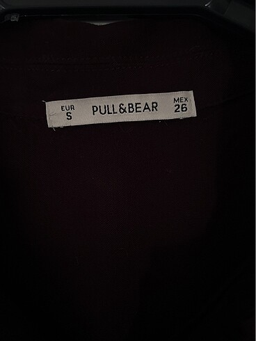 s Beden Pull&Bear Murdum Rengi Gomlek