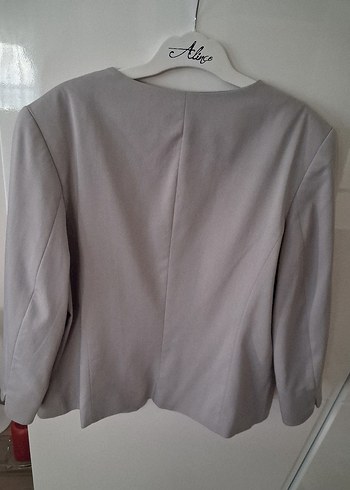 Diğer Düğmesiz Gri Kadın Blazer Ceket