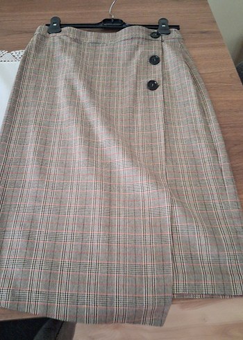 Düğmeli Uzun kapaklı etek - Görsel 3