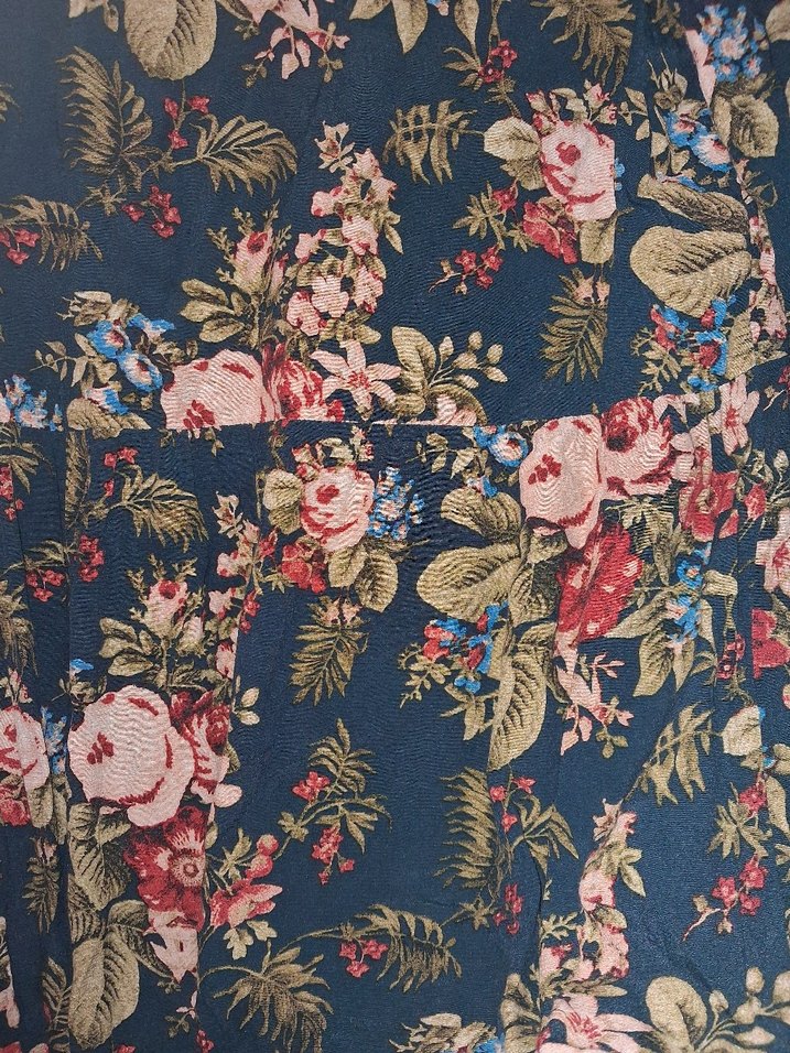 Çiçek Desenli Uzun Bohem Elbise - Görsel 3