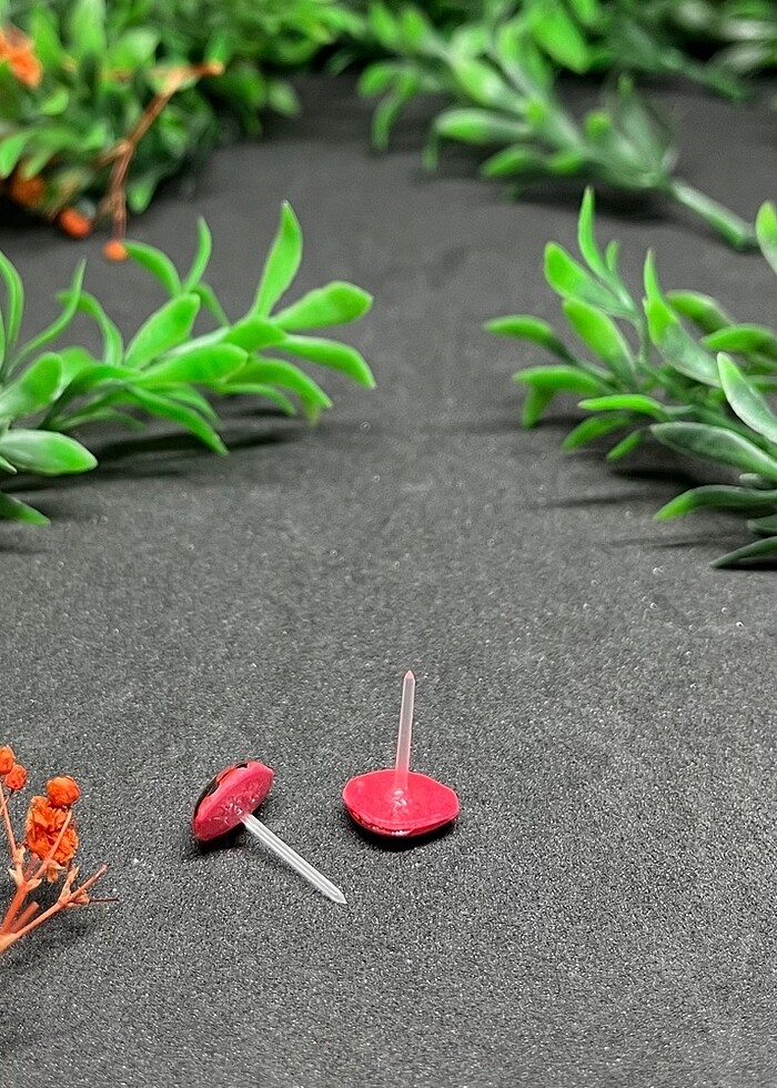 Uğur böceği stud küpe hipoalerjenik - Görsel 3