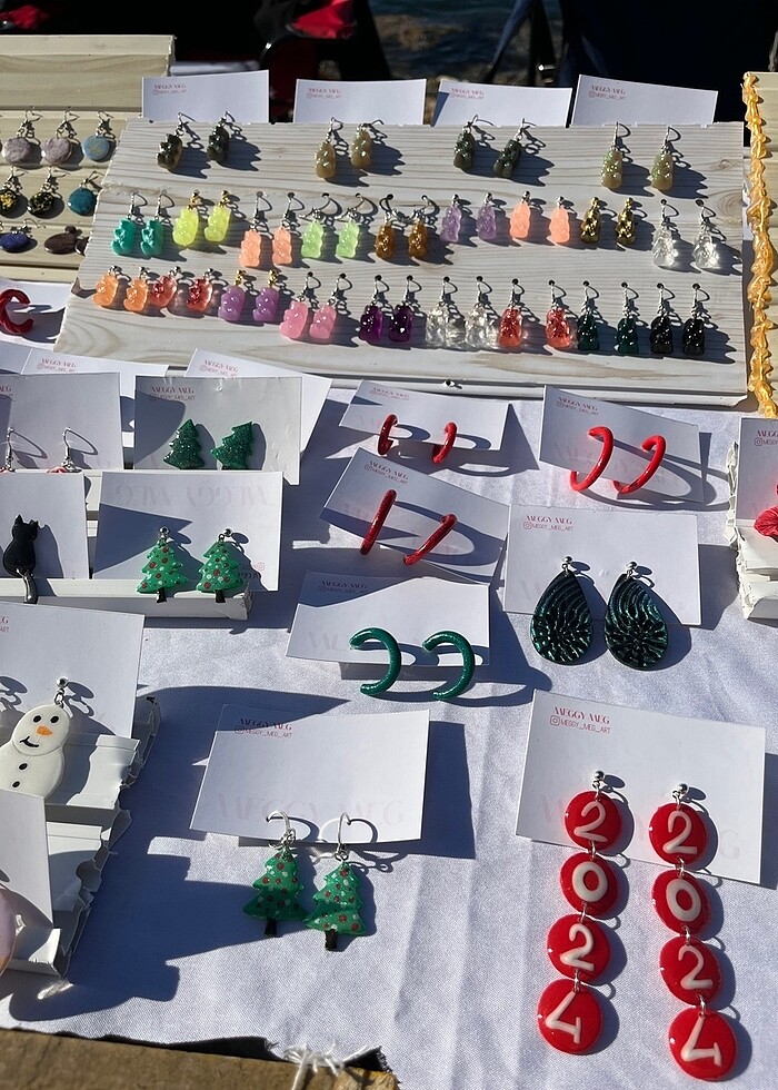 Yılbaşı ağacı küpe - Görsel 2