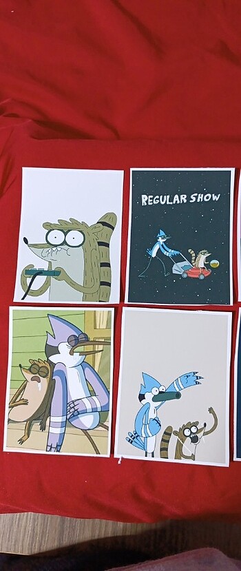 Beden STİCKER 8 li REGULAR SHOW