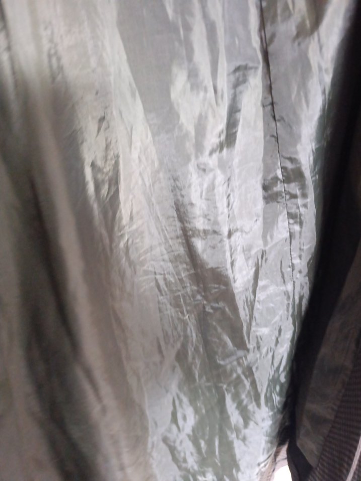 Düğmeli haki yeşili Kareli Kadın Uzun Kaban - Görsel 3