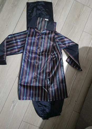 Çok Renkli Uzun Kollu Erkek Pijama Takımı - Görsel 2