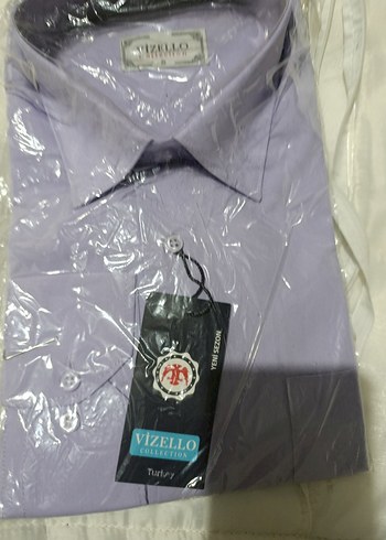 Mor Regular Fit Kısa Kollu Erkek Gömlek - Görsel 3